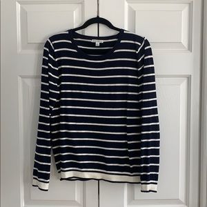 J. Crew Mercantile Navy Striped Sweater
